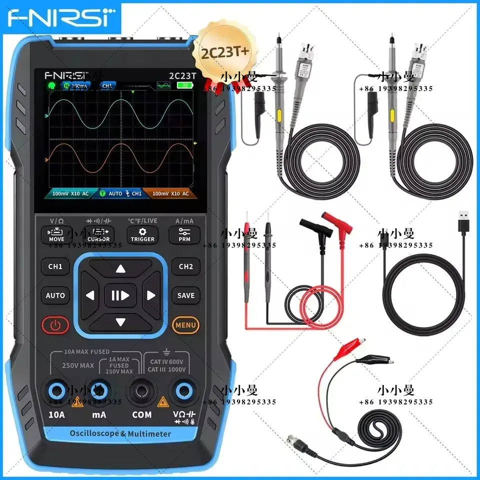 Fnirsi Digital Oscilloscope Handheld - FNIRSI 2C23T10MHz, 2C53T 50MHz Oscilloscope numérique